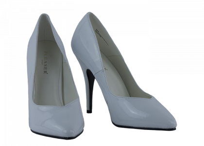 4.75″ heel Pleaser White Décolleté
