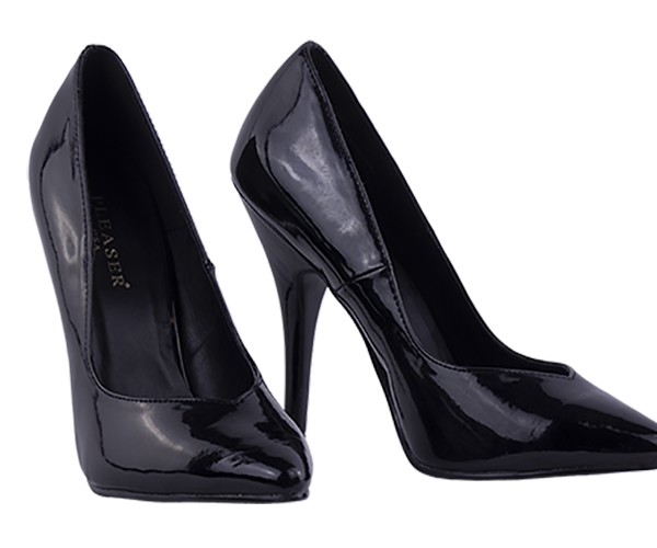 5″ heel Pleaser black décolleté