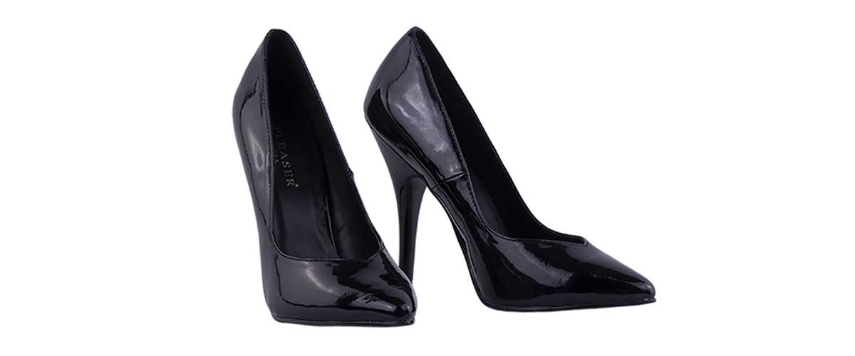 5″ heel Pleaser black décolleté - High Heels Pictures
