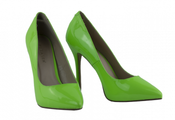 5″ heel Pleaser green Décolleté