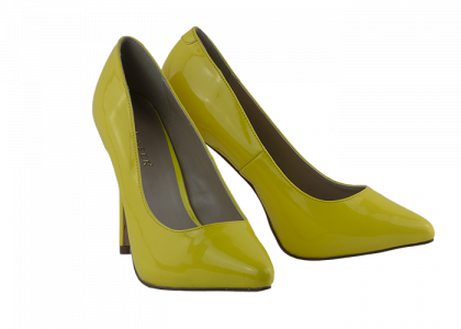 5″ Pleaser yellow high heels décolleté