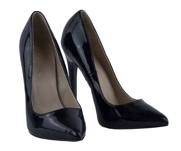 5.25″ heel Pleaser Black Pumps