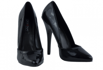 6″ Devious Black Pumps