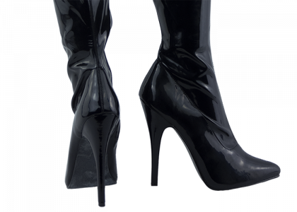 6″ Pleaser Black Boots