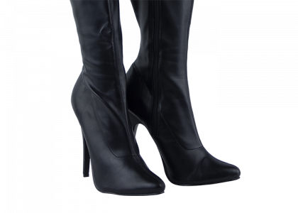 6″ Black Leather Devious Fetish Boots