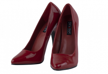 5.75 inch heels Devious Red High Heels Pumps