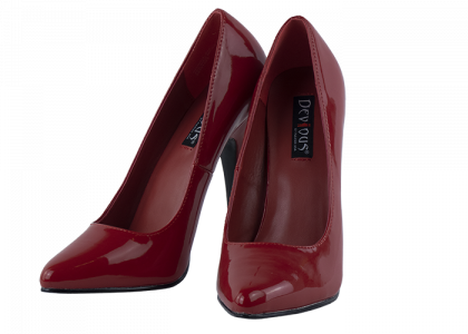 5.75 inch heels Devious Red High Heels Pumps