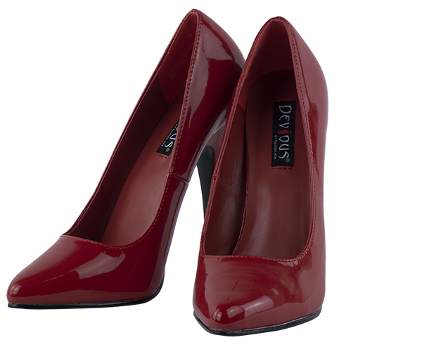 5.75 inch heels Devious Red High Heels Pumps