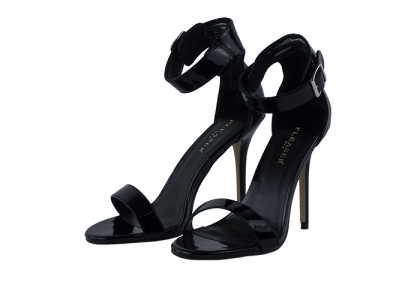 5 inch heels Pleaser Black Sandals