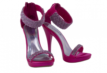 5 inch heels Pleaser Fuchsia Sling Back heeled Sandals