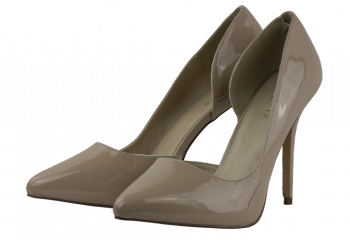 5.25 inch heels Pleaser Nude d’Orsay Pumps